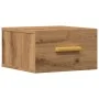 Mesita de noche de pared color roble artisan 35x35x20 cm de , Mesitas de noche - Ref: Foro24-857065, Precio: 32,96 €, Descuen...