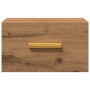 Mesita de noche de pared color roble artisan 35x35x20 cm de , Mesitas de noche - Ref: Foro24-857065, Precio: 33,48 €, Descuen...