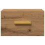 Mesita de noche de pared color roble artisan 35x35x20 cm de , Mesitas de noche - Ref: Foro24-857065, Precio: 32,96 €, Descuen...