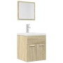 Set de muebles de baño 2 pzas madera contrachapada roble Sonoma de , Muebles de baño - Ref: Foro24-856367, Precio: 48,25 €, D...