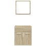 Set de muebles de baño 2 pzas madera contrachapada roble Sonoma de , Muebles de baño - Ref: Foro24-856367, Precio: 48,25 €, D...