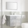 Set muebles de baño 2 piezas madera contrachapada gris hormigón de , Muebles de baño - Ref: Foro24-856373, Precio: 68,87 €, D...