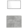 Set muebles de baño 2 piezas madera contrachapada gris hormigón de , Muebles de baño - Ref: Foro24-856373, Precio: 68,87 €, D...