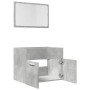 Set muebles de baño 2 piezas madera contrachapada gris hormigón de , Muebles de baño - Ref: Foro24-856373, Precio: 68,87 €, D...