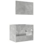 Set muebles de baño 2 piezas madera contrachapada gris hormigón de , Muebles de baño - Ref: Foro24-856373, Precio: 68,87 €, D...