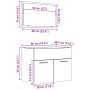 Set muebles de baño 2 piezas madera contrachapada gris hormigón de , Muebles de baño - Ref: Foro24-856373, Precio: 68,87 €, D...