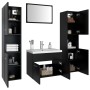 Juego de muebles de baño madera de ingeniería negro de , Muebles de baño - Ref: Foro24-3071496, Precio: 337,94 €, Descuento: %