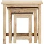 Mesas apilables 3 unidades madera maciza de mango de , Mesas auxiliares - Ref: Foro24-287489, Precio: 155,00 €, Descuento: %