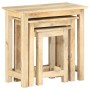 Mesas apilables 3 unidades madera maciza de mango de , Mesas auxiliares - Ref: Foro24-287489, Precio: 158,23 €, Descuento: %