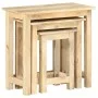 Mesas apilables 3 unidades madera maciza de mango de , Mesas auxiliares - Ref: Foro24-287489, Precio: 155,00 €, Descuento: %