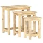 Mesas apilables 3 unidades madera maciza de mango de , Mesas auxiliares - Ref: Foro24-287489, Precio: 155,00 €, Descuento: %