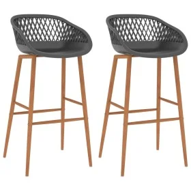Taburetes de cocina 2 unidades gris de , Taburetes de cocina - Ref: Foro24-248154, Precio: 133,81 €, Descuento: %