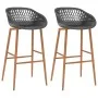 Küchenhocker 2 Stück grau von , Küchenhocker - Ref: Foro24-248154, Preis: 133,81 €, Rabatt: %