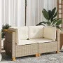 Corner garden sofas with 2 synthetic rattan beige cushions by , Outdoor sofas - Ref: Foro24-365916, Price: 186,72 €, Discount: %