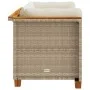 Corner garden sofas with 2 synthetic rattan beige cushions by , Outdoor sofas - Ref: Foro24-365916, Price: 186,72 €, Discount: %