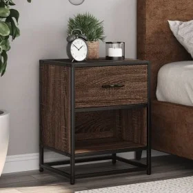 Mesitas noche 2 uds madera ingeniería marrón roble 40x31x50 cm by , Nightstands - Ref: Foro24-848693, Price: 75,69 €, Discoun...