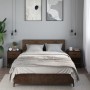 Mesitas noche 2 uds madera ingeniería marrón roble 40x31x50 cm de , Mesitas de noche - Ref: Foro24-848693, Precio: 76,64 €, D...