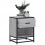 Mesitas noche 2 uds madera ingeniería gris Sonoma 40x31x50 cm by , Nightstands - Ref: Foro24-848691, Price: 75,69 €, Discount: %