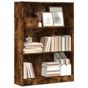 Estantería madera de ingeniería roble ahumado 80x24x109 cm de , Librerías y estanterías - Ref: Foro24-857839, Precio: 58,60 €...
