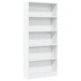 Estantería de madera de ingeniería blanca 80x24x176 cm de , Librerías y estanterías - Ref: Foro24-857853, Precio: 84,40 €, De...