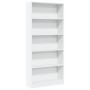 Estantería de madera de ingeniería blanca 80x24x176 cm de , Librerías y estanterías - Ref: Foro24-857853, Precio: 83,19 €, De...