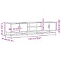 Mueble para TV madera de ingeniería roble Sonoma 180x35x41 cm de , Muebles TV - Ref: Foro24-3300776, Precio: 108,02 €, Descue...