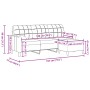 Sofá de 3 plazas con taburete de terciopelo rosa180 cm de , Sofás - Ref: Foro24-3278270, Precio: 372,14 €, Descuento: %