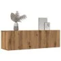 Muebles para TV de pared 2 uds roble artesanal 100x30x30 cm by , TV Furniture - Ref: Foro24-857018, Price: 87,36 €, Discount: %