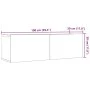 Muebles para TV de pared 2 uds roble artesanal 100x30x30 cm by , TV Furniture - Ref: Foro24-857018, Price: 87,36 €, Discount: %