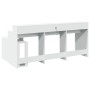 Escritorio con luz LED madera ingeniería blanco 200x104x91 cm de , Escritorios - Ref: Foro24-3309465, Precio: 202,06 €, Descu...