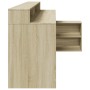 Escritorio con LED madera ingeniería roble Sonoma 200x104x91 cm de , Escritorios - Ref: Foro24-3309467, Precio: 174,74 €, Des...