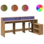 Escritorio con LED madera ingeniería artisian 200x104x91 cm von , Schreibtische - Ref: Foro24-3309473, Preis: 174,30 €, Rabat...
