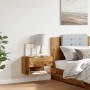 Mesita de noche de pared madera envejecida de , Mesitas de noche - Ref: Foro24-856820, Precio: 37,05 €, Descuento: %