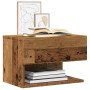 Mesita de noche de pared madera envejecida de , Mesitas de noche - Ref: Foro24-856820, Precio: 37,05 €, Descuento: %