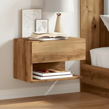 Mesita de noche de pared roble artisian de , Mesitas de noche - Ref: Foro24-856822, Precio: 44,13 €, Descuento: %