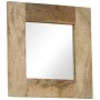 Espejo de madera maciza de mango 50x50 cm en Espejos | Comprar online en Foru.es
