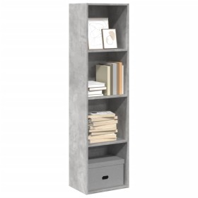 Estantería de madera de ingeniería gris hormigón 40x30x152 cm de , Librerías y estanterías - Ref: Foro24-857879, Precio: 52,6...