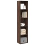 Estantería madera de ingeniería marrón roble 40x30x189 cm de , Librerías y estanterías - Ref: Foro24-857891, Precio: 62,71 €,...