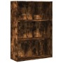 Estantería madera de ingeniería roble ahumado 80x30x114 cm de , Librerías y estanterías - Ref: Foro24-857935, Precio: 55,20 €...