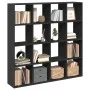 Estantería librería madera ingeniería negra 137,5x29x137,5 cm de , Librerías y estanterías - Ref: Foro24-3310290, Precio: 153...