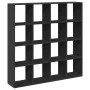 Estantería librería madera ingeniería negra 137,5x29x137,5 cm de , Librerías y estanterías - Ref: Foro24-3310290, Precio: 153...