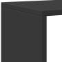 Estantería librería madera ingeniería negra 137,5x29x137,5 cm de , Librerías y estanterías - Ref: Foro24-3310290, Precio: 156...
