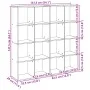 Estantería librería madera ingeniería negra 137,5x29x137,5 cm de , Librerías y estanterías - Ref: Foro24-3310290, Precio: 153...