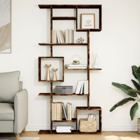 Estantería de madera de ingeniería roble ahumado 92x29x188 cm de , Librerías y estanterías - Ref: Foro24-3310320, Precio: 134...
