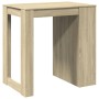 Mesa alta de bar madera ingeniería roble Sonoma 102x70x103,5 cm de , Mesas de cocina y de comedor - Ref: Foro24-3309323, Prec...