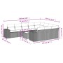 Set de sofás de jardín 11 pzas y cojines ratán sintético negro en Conjuntos de jardín | Comprar online en Foru.es