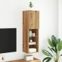 Mueble para TV con luces LED roble artesanal 30,5x30x102 cm de , Muebles TV - Ref: Foro24-857678, Precio: 53,62 €, Descuento: %