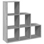 Librería divisor 3 niveles madera gris Sonoma 99x29x99 cm de , Librerías y estanterías - Ref: Foro24-857963, Precio: 63,92 €,...