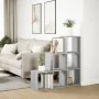Librería divisor 3 niveles madera gris Sonoma 99x29x99 cm de , Librerías y estanterías - Ref: Foro24-857963, Precio: 62,90 €,...