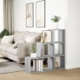 Librería divisor 3 niveles madera gris Sonoma 99x29x99 cm de , Librerías y estanterías - Ref: Foro24-857963, Precio: 63,92 €,...